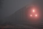 BNSF 8783 - Foggy New Year's Day